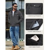 image:imageCOOFANDY Mens Casual Work Jacket Quilted Lined Jackets Fall Winter CoatDark Grey