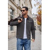 image:imageCOOFANDY Mens Casual Work Jacket Quilted Lined Jackets Fall Winter CoatDark Grey
