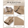 image:imageCOOFANDY Mens Casual Work Jacket Quilted Lined Jackets Fall Winter CoatKhaki