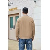 image:imageCOOFANDY Mens Casual Work Jacket Quilted Lined Jackets Fall Winter CoatKhaki
