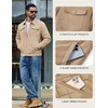 image:imageCOOFANDY Mens Casual Work Jacket Quilted Lined Jackets Fall Winter CoatKhaki