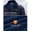 image:imageCOOFANDY Mens Casual Work Jacket Quilted Lined Jackets Fall Winter CoatNavy Blue