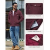 image:imageCOOFANDY Mens Casual Work Jacket Quilted Lined Jackets Fall Winter CoatWine Red