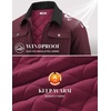 image:imageCOOFANDY Mens Casual Work Jacket Quilted Lined Jackets Fall Winter CoatWine Red