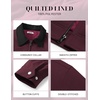 image:imageCOOFANDY Mens Casual Work Jacket Quilted Lined Jackets Fall Winter CoatWine Red