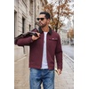 image:imageCOOFANDY Mens Casual Work Jacket Quilted Lined Jackets Fall Winter CoatWine Red