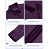 image:imageCOOFANDY Mens Dress Shirts Long Sleeve Wrinkle Free Stretch Button Down Shirts Formal Business ShirtsDeep Purple