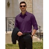 image:imageCOOFANDY Mens Dress Shirts Long Sleeve Wrinkle Free Stretch Button Down Shirts Formal Business ShirtsDeep Purple