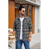 image:imageCOOFANDY Mens Flannel Shirts Plaid Jacket Casual Button Down ShirtDark Green