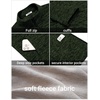 image:imageCOOFANDY Mens Fleece Jackets Full Zip Lightweight Casual Sweater JacketArmy Green