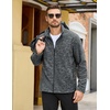 image:imageCOOFANDY Mens Fleece Jackets Full Zip Lightweight Casual Sweater JacketMedium Grey