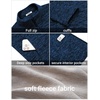 image:imageCOOFANDY Mens Fleece Jackets Full Zip Lightweight Casual Sweater JacketNavy Blue