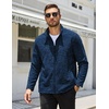 image:imageCOOFANDY Mens Fleece Jackets Full Zip Lightweight Casual Sweater JacketNavy Blue
