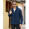 image:imageCOOFANDY Mens Fleece Jackets Full Zip Lightweight Casual Sweater JacketNavy Blue