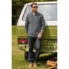 image:imageCOOFANDY Mens Fleece Quarter Zip Pullover Mock Neck Long Sleeve SweatshirtDark Gray