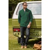 image:imageCOOFANDY Mens Fleece Quarter Zip Pullover Mock Neck Long Sleeve SweatshirtGreen
