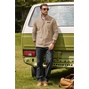 image:imageCOOFANDY Mens Fleece Quarter Zip Pullover Mock Neck Long Sleeve SweatshirtKhaki