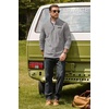 image:imageCOOFANDY Mens Fleece Quarter Zip Pullover Mock Neck Long Sleeve SweatshirtLight Gray