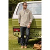 image:imageCOOFANDY Mens Fleece Quarter Zip Pullover Mock Neck Long Sleeve SweatshirtMoon Gray