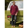 image:imageCOOFANDY Mens Fleece Quarter Zip Pullover Mock Neck Long Sleeve SweatshirtWine Red