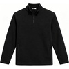 image:imageCOOFANDY Mens Fleece Quarter Zip Sweatshirt Long Sleeve Pullover SweatshirtAll Black