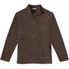image:imageCOOFANDY Mens Fleece Quarter Zip Sweatshirt Long Sleeve Pullover SweatshirtBrown