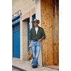 image:imageCOOFANDY Mens Heavyweight Denim Shirt Long Sleeve Button Down Jean JacketArmy Green