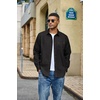 image:imageCOOFANDY Mens Heavyweight Denim Shirt Long Sleeve Button Down Jean JacketBlack