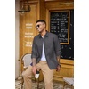 image:imageCOOFANDY Mens Heavyweight Denim Shirt Long Sleeve Button Down Jean JacketDark Grey