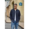 image:imageCOOFANDY Mens Heavyweight Denim Shirt Long Sleeve Button Down Jean JacketDark Indigo