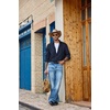 image:imageCOOFANDY Mens Heavyweight Denim Shirt Long Sleeve Button Down Jean JacketDark Indigo
