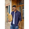 image:imageCOOFANDY Mens Heavyweight Denim Shirt Long Sleeve Button Down Jean JacketRaw Denim