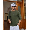 image:imageCOOFANDY Mens Long Sleeve Tee Shirts UV Sun Protection Athletic TShirtsAarmy Green 1pack