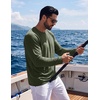 image:imageCOOFANDY Mens Long Sleeve Tee Shirts UV Sun Protection Athletic TShirtsAarmy Green 1pack