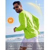 image:imageCOOFANDY Mens Long Sleeve Tee Shirts UV Sun Protection Athletic TShirtsAbright Green 1pack