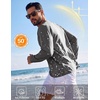 image:imageCOOFANDY Mens Long Sleeve Tee Shirts UV Sun Protection Athletic TShirtsAdark Grey 1pack