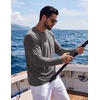image:imageCOOFANDY Mens Long Sleeve Tee Shirts UV Sun Protection Athletic TShirtsAdark Grey 1pack