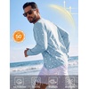 image:imageCOOFANDY Mens Long Sleeve Tee Shirts UV Sun Protection Athletic TShirtsAlight Blue 1pack