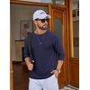 image:imageCOOFANDY Mens Long Sleeve Tee Shirts UV Sun Protection Athletic TShirtsAnavy Blue 1pack