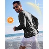 image:imageCOOFANDY Mens Long Sleeve Tee Shirts UV Sun Protection Athletic TShirtsC BlackNavy BlueLight Grey 3 Pack