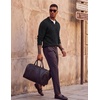 image:imageCOOFANDY Mens Polo Sweater Long Sleeve Classic Twisted Knitted PulloverAll Black