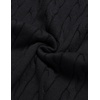 image:imageCOOFANDY Mens Polo Sweater Long Sleeve Classic Twisted Knitted PulloverAll Black