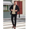 image:imageCOOFANDY Mens Polo Sweater Long Sleeve Classic Twisted Knitted PulloverApricot