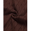 image:imageCOOFANDY Mens Polo Sweater Long Sleeve Classic Twisted Knitted PulloverBrown