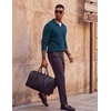 image:imageCOOFANDY Mens Polo Sweater Long Sleeve Classic Twisted Knitted PulloverDeep Blue