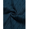 image:imageCOOFANDY Mens Polo Sweater Long Sleeve Classic Twisted Knitted PulloverDeep Blue