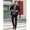 image:imageCOOFANDY Mens Polo Sweater Long Sleeve Classic Twisted Knitted PulloverGray
