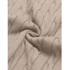 image:imageCOOFANDY Mens Polo Sweater Long Sleeve Classic Twisted Knitted PulloverLight Khaki