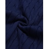 image:imageCOOFANDY Mens Polo Sweater Long Sleeve Classic Twisted Knitted PulloverNavy Blue