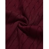 image:imageCOOFANDY Mens Polo Sweater Long Sleeve Classic Twisted Knitted PulloverWine Red